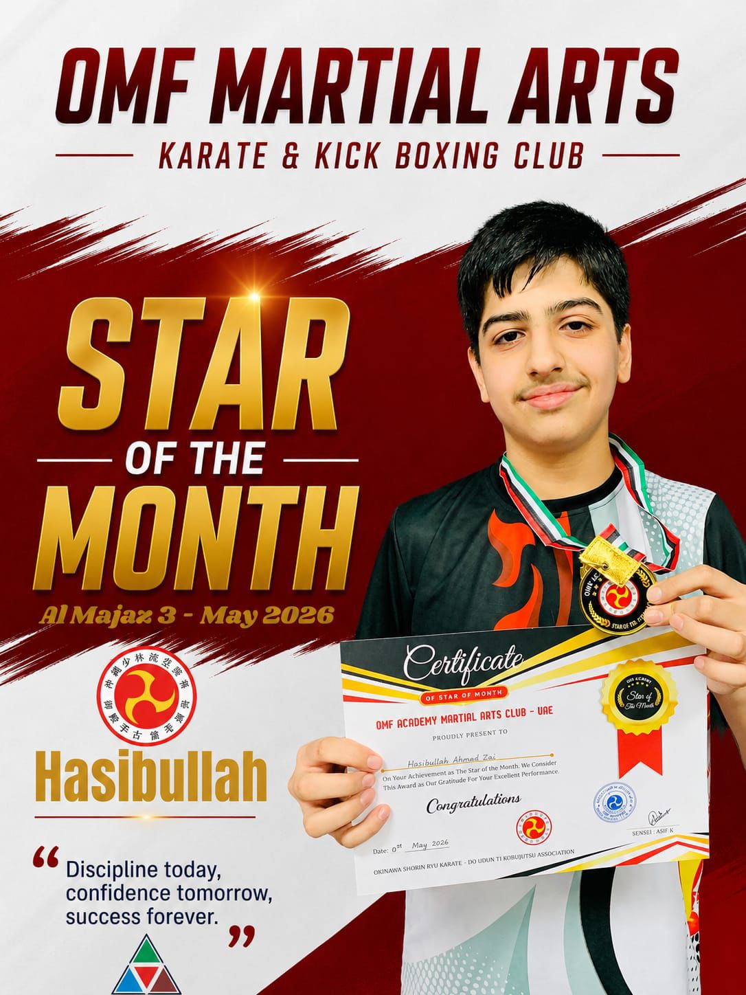 OMF Star of the Month - Hasibullah