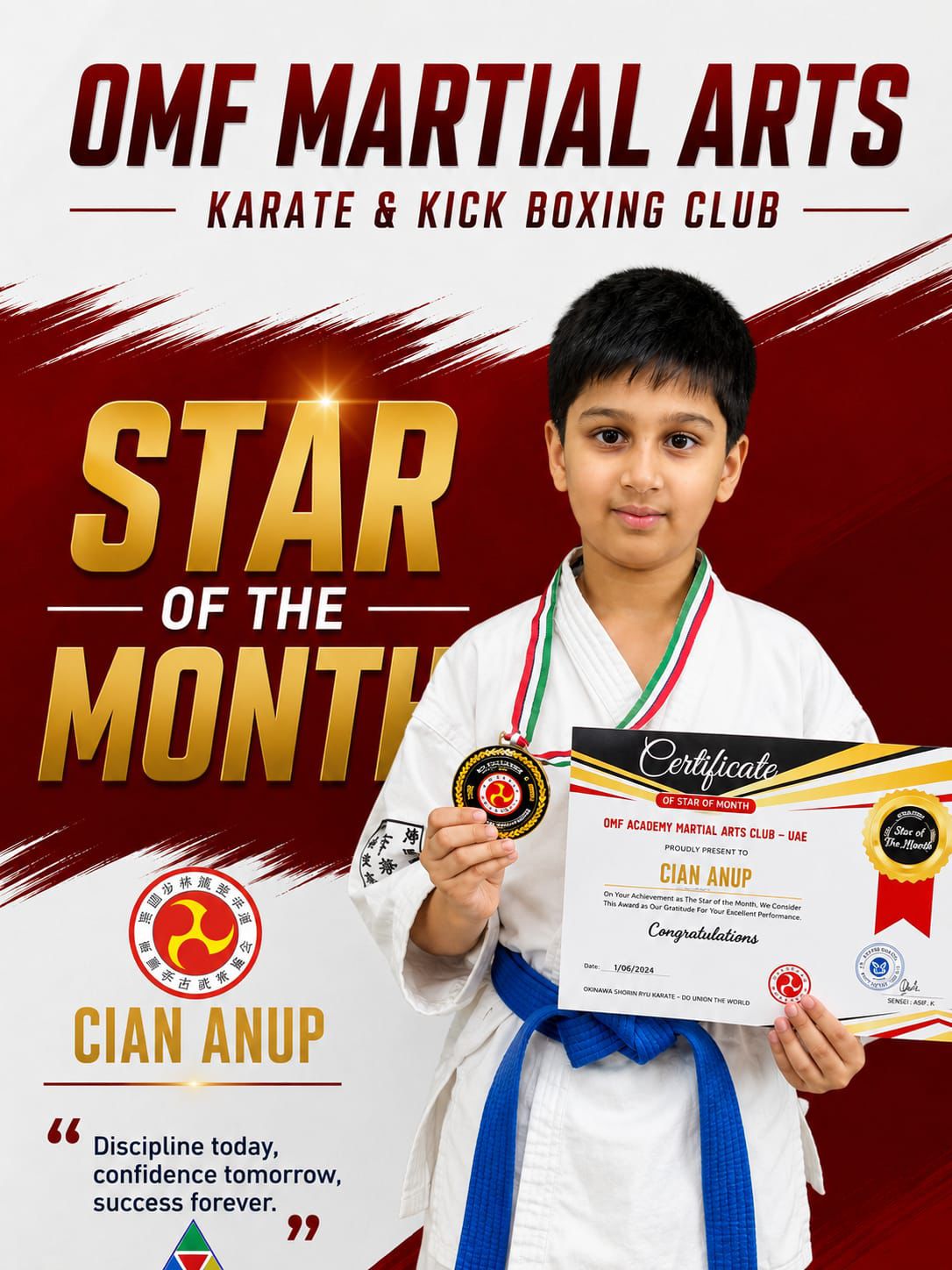 OMF Star of the Month - Cian Anup