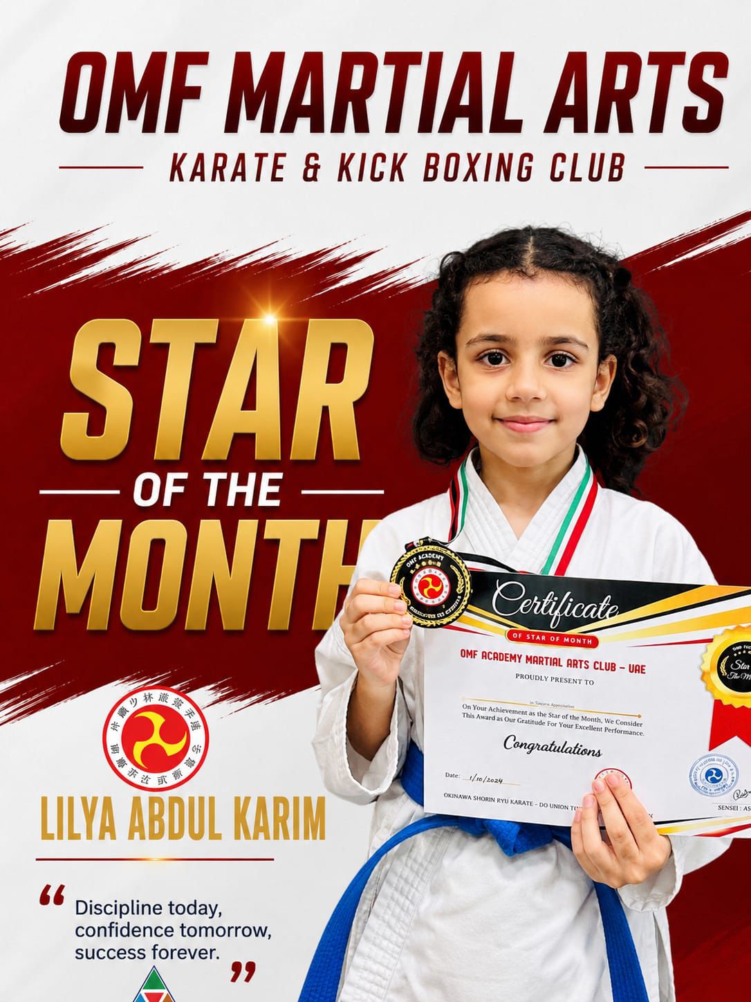 OMF Star of the Month - Lilya Abdul Karim